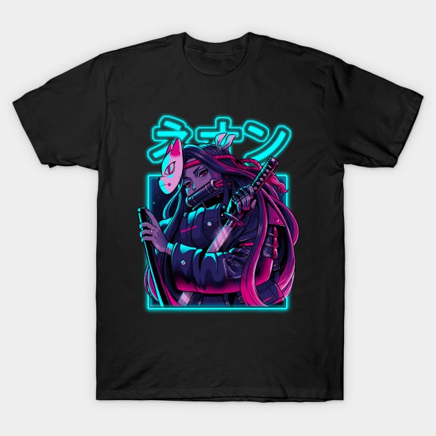 Neon Slayer T-Shirt by BrunoMota